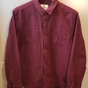 Men's XL BellField Maroon Flannel Shirt (XL)